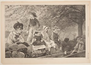 Fleurs de printemps - after Winslow Homer