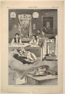 Les Chinois à New York – Scène dans un club-house de Baxter Street - Winslow Homer
