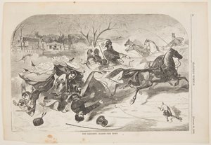 La saison des traîneaux – Le renversement - Winslow Homer