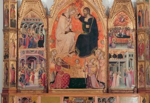 Polyptyque du Couronnement de la Vierge - also Manfredi de Battilori Bartolo di Fredi