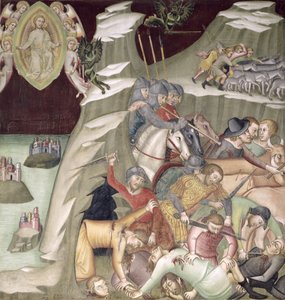 Le massacre des serviteurs et des bergers de Job - also Manfredi de Battilori Bartolo di Fredi
