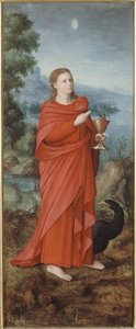 French: Saint Jean à Patmos - anonymous 