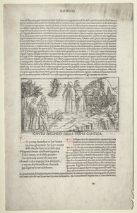 Dante et Virgile avec la vision de Béatrice - attributed to Baccio Baldini (Italian, c. 1436 1487)