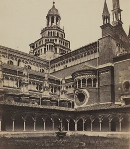 Le petit cloître du monastère de Pavie - attributed to Maurizio Lotze