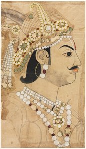 Portrait du Maharaja Pratap Singh (1764–1803) - attributed to Sahib Ram
