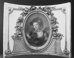 Femme avec un chien, 1770-90