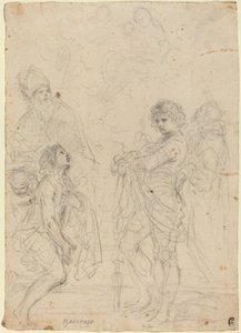 Madone et enfant avec les saints Gimignano, Jean-Baptiste, Georges et Pierre Martyr