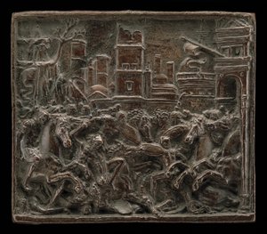 Combat à la porte d