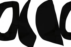 Courbes noires abstraites - cartissi