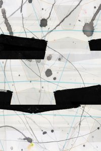 Éclaboussures noires abstraites