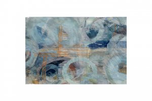 Cercle bleus abstraits