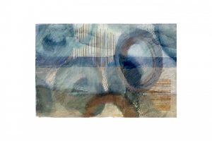 Cercle bleus abstraits - cartissi