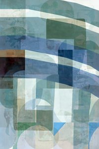 Abstrait : Couches bleu-vert - cartissi