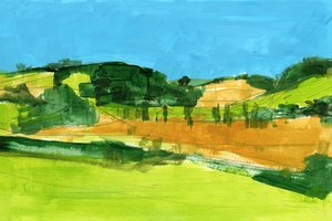 Vue abstraite de la campagne - cartissi