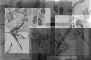 Feuillage gris abstrait - cartissi