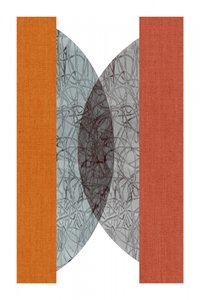 Géométrie abstraite orange - cartissi