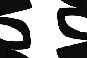 Courbes abstraites noires - cartissi