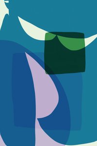 Couches abstraites bleu-vert - cartissi