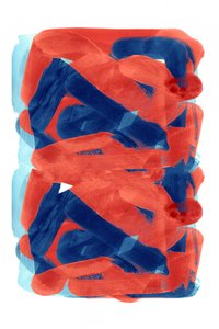 Traits rouges et bleus en gras
