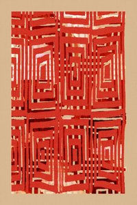 Géométrie rouge vif - cartissi