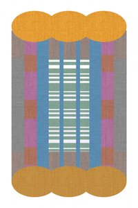 Tissu géométrique coloré - cartissi