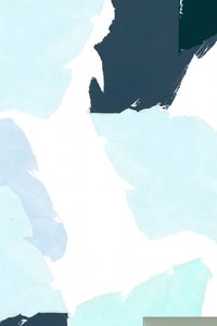 Formes abstraites dans des tons bleus froids