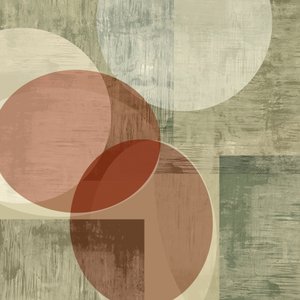 Abstrait géométrique aux tons terreux - cartissi