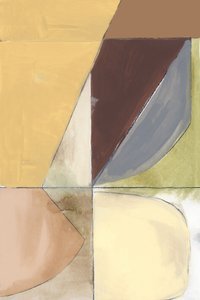 Abstrait géométrique aux tons terreux - cartissi