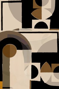Abstraction géométrique aux tons terreux - cartissi
