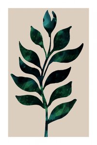 Tige botanique verte - cartissi