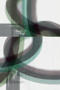Flux abstrait vert-gris