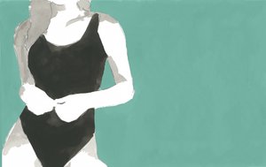 Silhouette en maillot de bain minimaliste - cartissi