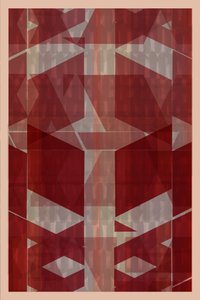 Géométrie moderne rouge - cartissi