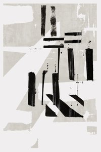 Lignes abstraites monochromes