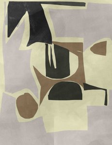 Formes abstraites aux teintes douces