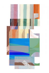 Collage géométrique aux tons neutres - cartissi