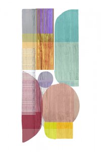 Composition géométrique aux couleurs pastel