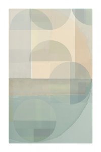 Formes superposées aux couleurs pastel - cartissi