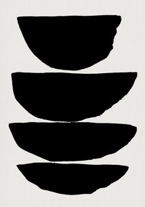Formes noires superposées