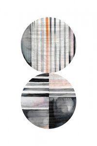 Cercle rayé - Abstrait