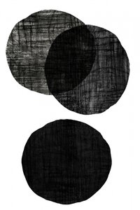 Cercles noirs texturés - cartissi