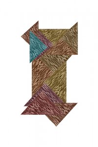 Puzzle géométrique en relief