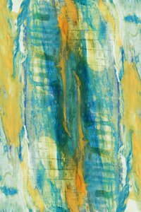 Abstrait bleu vif et or - cartissi