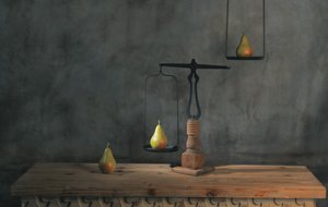Équilibre rustique à la poire
