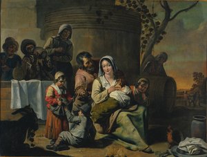 Scène de Vendange - circle of Le Nain