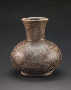 Vase à motifs incisés, vers 1400-1600 (céramique) - culture Mississippian