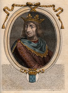 Portrait de Saint Louis (Saint-Louis, Louis IX (1214-1270) - gravure de 