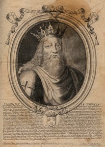 Clodion dit « Le Chevelu » (428-448), ancêtre des Mérovingiens, chef des Francs Saliens - Clodion Le Chevelu (c.428-47) roi d