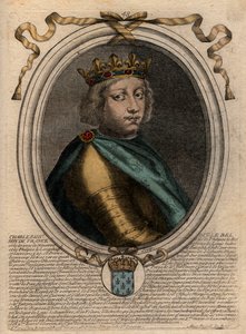 Portrait de Charles IV le Bel (1294-1328), roi de France - Charles IV le 