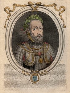 Portrait de Henri II (1519-1559) Roi de France - Gravure de 